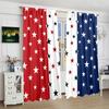 Five Pointed Star Pattern Printed Curtains Christmas Decorations Bedroom Living Room Home Decoration Made Of Polyester Area Window Treatment