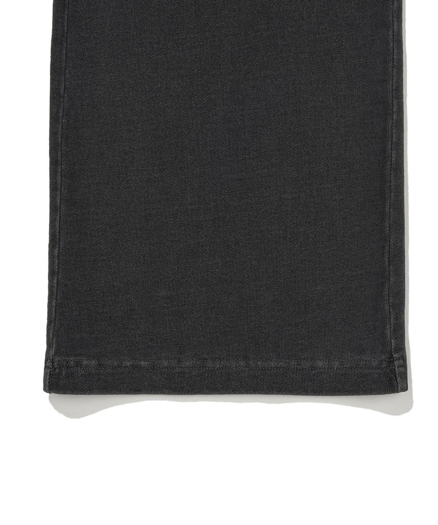 WACKY WILLY Women'S Washed Denim Semi-Wide Cargo Pants Dark Gray
