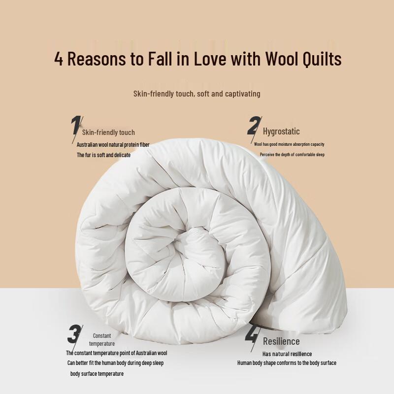 

Luolai W-QinNuan Australian Anti-Mite Wool All-Season Duvet