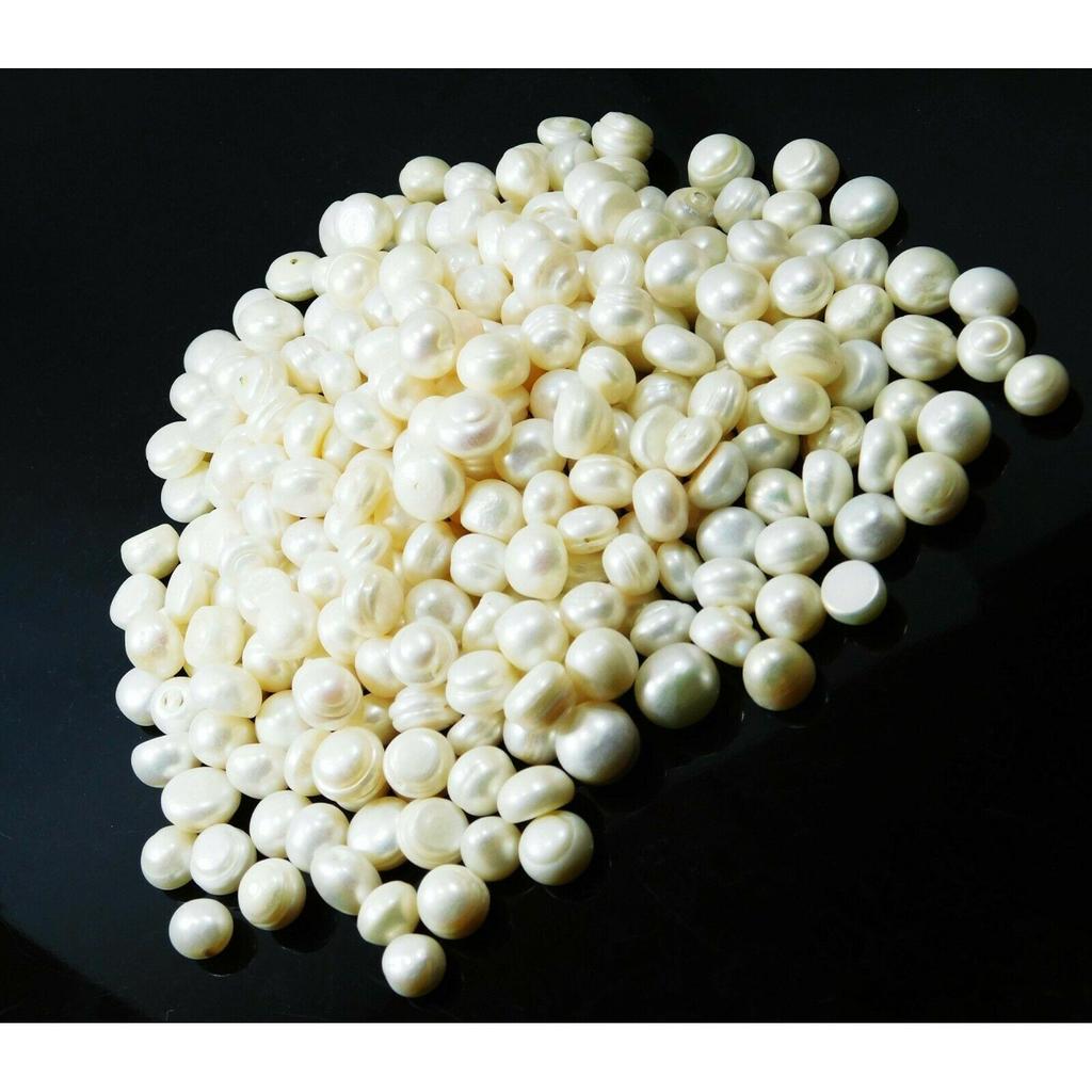 Cabochon Cut Natural White Pearl Lot 555 Carat Loose Gemstone