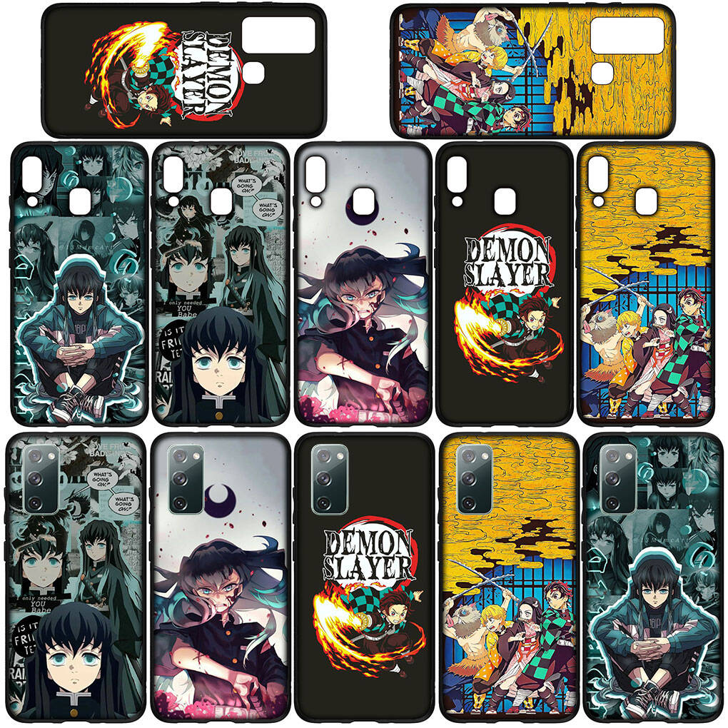 For Samsung Galaxy S25 S24 S23 S22 Ultra FE Plus A17 A37 A57 A56 A55 A06 A16 A15 A36 A26 A35 A05 A54 Case Muichiro Tokito Demon Slayer Kamado Tanjiro