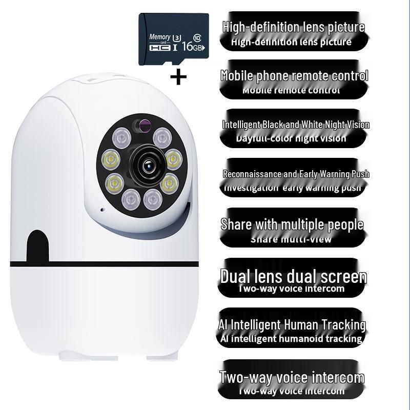 360° Wide Angle Night Vision Wireless Pet & Baby Monitor Camera