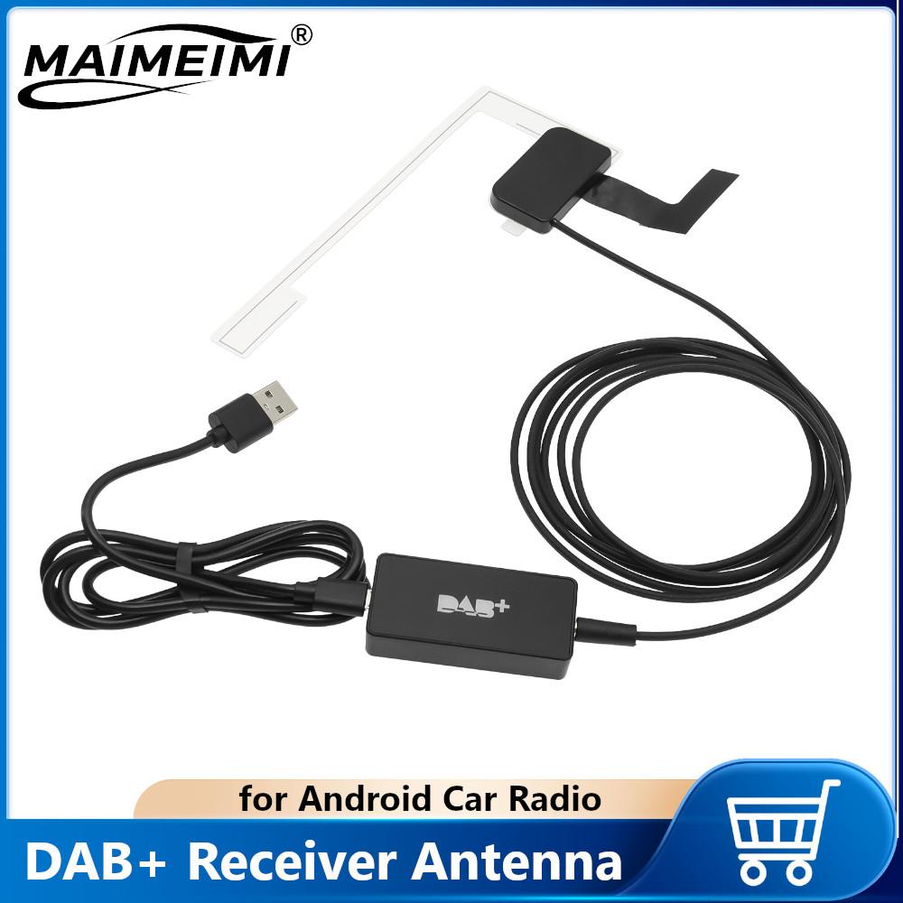 Car DAB Receiver Antenna+USB Interface For Android Car Radio GPS Stereo Car Radio USB Adapter Stereo DAB/DAB+Receiver Player