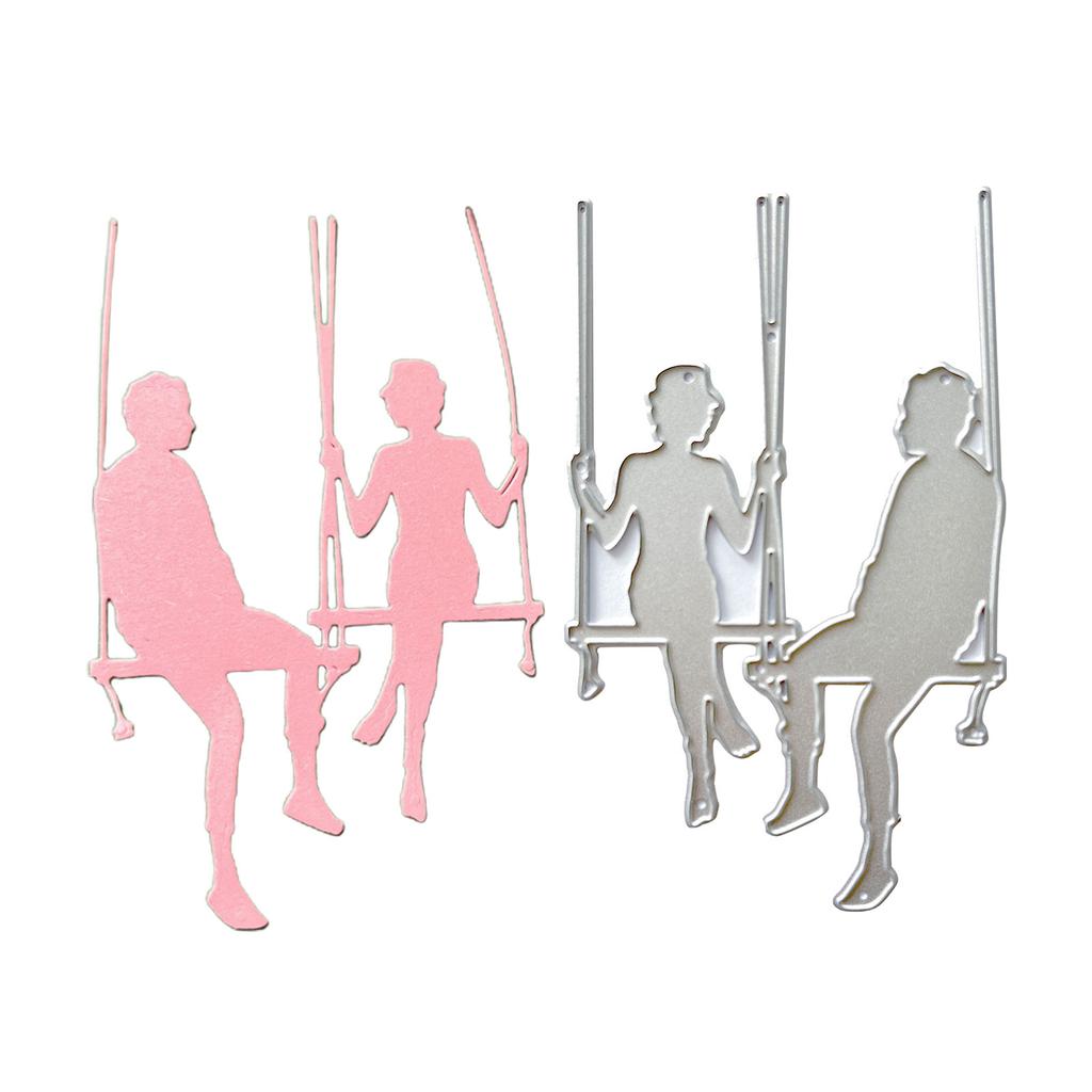 Chatting Couple Metal Cutting Dies Scrapbooking Stencil Die Cuts Card Embossing DIY Photo Album Template Mold Decoration