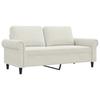 Vidaxl Sofa 2-Osobowa, Kremowy, 140 Cm, Tapicerowana Aksamitem