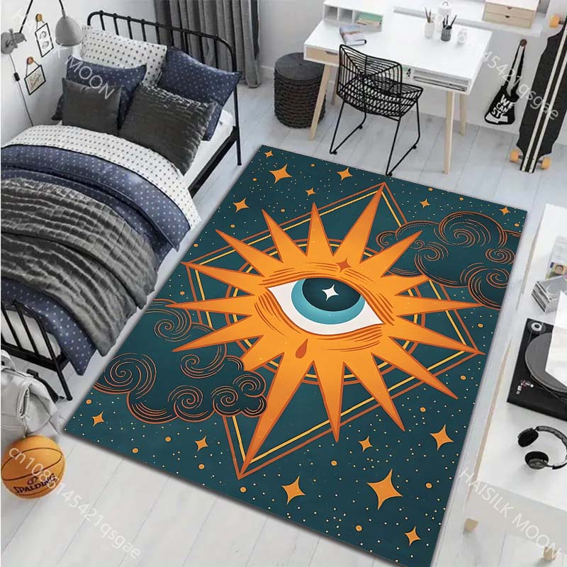 17 Styles Witchy Eye Painting Carpet for Living Room Bedroom Sofa Doormat Decor Sofa Table Area Rug Non-slip Floor Mat