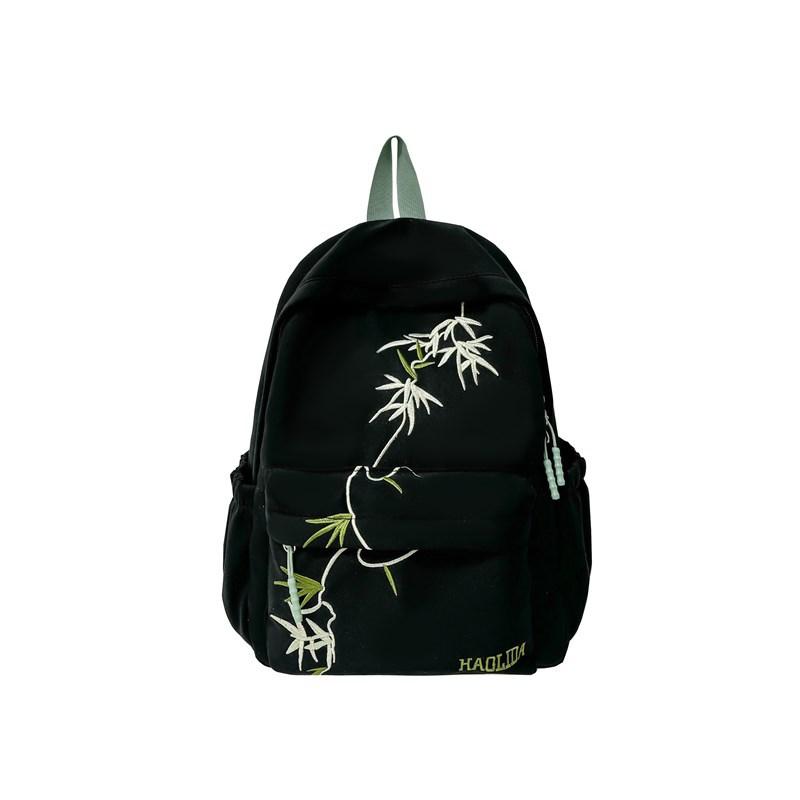 Schoolbag College Student High School Student Backpack Women's New Chinese Style Embroidered Schoolbag Women's Travel Lightweight Small Backpack