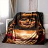 1pc Horror Doll Blanket Lightweight Flannel Blanket Throw Blanket For Sofa, Bed, Travel, Camping, Livingroom, Office, Couch