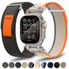 Nylonarmband für Apple Watch Ultra 2/1 49mm 46mm 45mm 44mm Metallverbinder Armband für iWatch Serie 10 9 8 7 6 5 4 se Herrenband