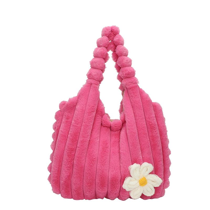 2025 Mori Style Plush Shoulder Bag - Sweet Girl Autumn/Winter Versatile Handheld Bucket Bag