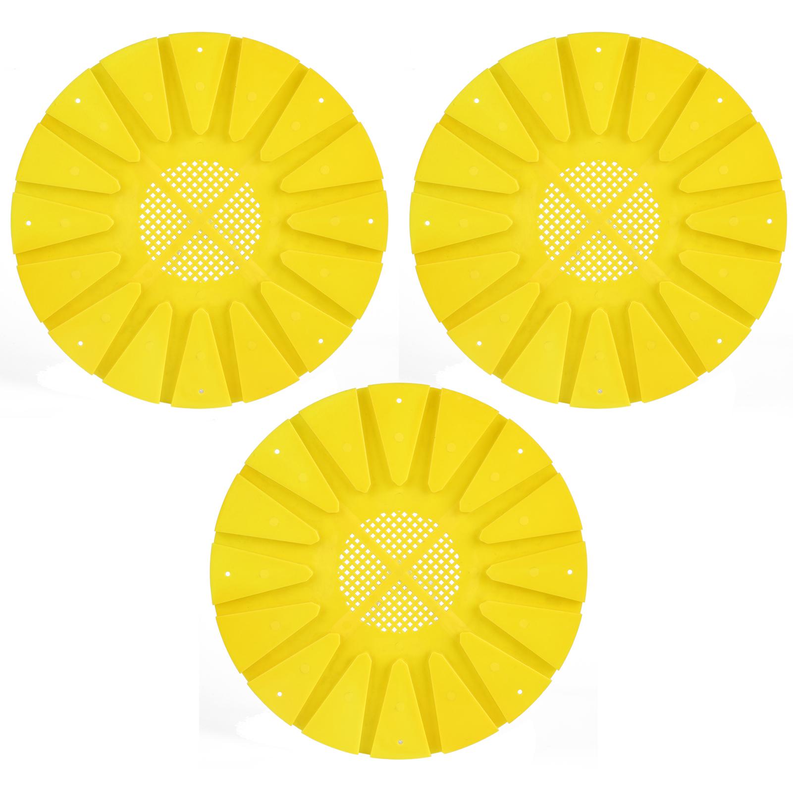 

3Pcs Beehive Boor Exit Disc 16 Way Round AntiRunning Escape Plate Beekeeping Tool