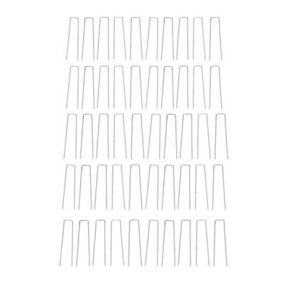 50PCS Landscape Pins U Shaped Turf Pin Ground Staple for Securing Fences Ground Cover