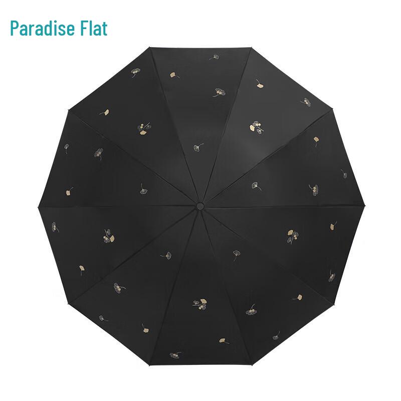 Paradise 10-Rib Tri-Fold Double Sun Rain Umbrella