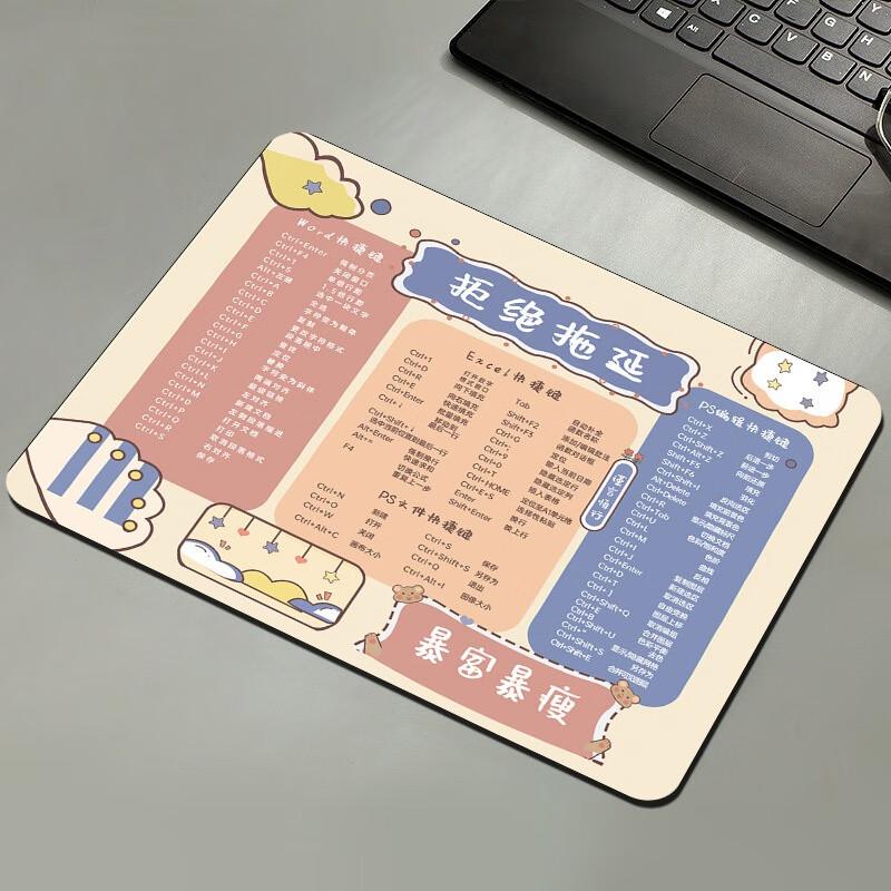 Коврик для мыши Fumade без прокрастинации с клавишами быстрого доступа