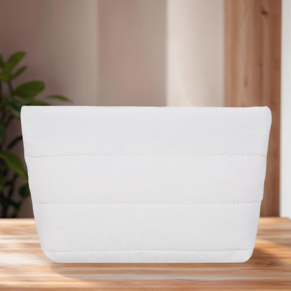 Fashion Cosmetic Bag for Women Girls Cute Puffer Makeup Clutch Solid Toiletry Organizer Pouch Storage Pouches for Organization