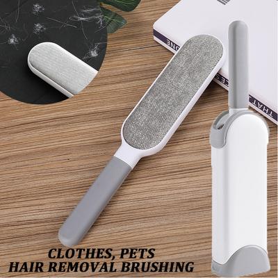 Fusselbürste mit selbstreinigendem Sockel-Set Tierhaarentferner-Bürste Tragbarer Hunde- & Katzenhaarentferner Kleidung Sofa Autositzreinigung
