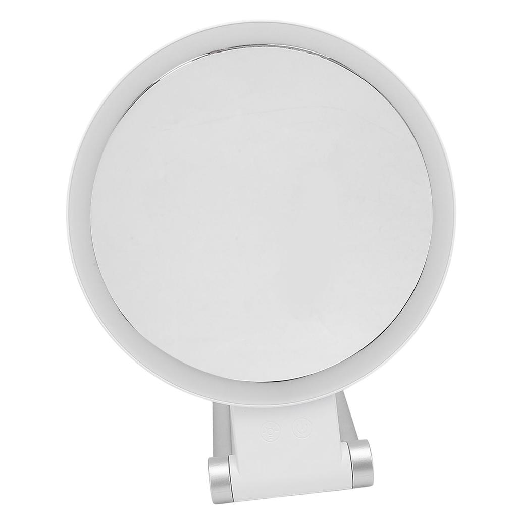 Travel Makeup Mirror Dual Sided Round Shape Foldable 1X 20X Magnification LED Lighted Vanity Mirror