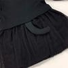 Black cat dress with cat ears and Halloween baby baby long headband, costume, clothes, girl, black, sleeves, P2294E-80-01