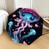 1pc Magical Jellyfish Adventure Umbrella with Plastic Handle,Suitable for All Seasons Home Travel Outdoor UmbrellaDD293