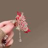 Crystal Rhinestones Butterfly Brooch Fashionable Evening Wear Lapel Pin Clothing Accessories Social Event Jewelry