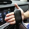 1 szt. Czarna mata antypoślizgowa na telefon komórkowy na konsolę środkową samochodu, pojemnik na perfumy, silikonowe akcesoria dekoracyjne do samochodu