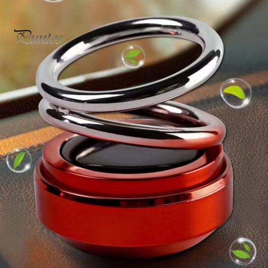 Difuzor de aromoterapie de parfum pentru mașină cu energie solară Odorizant de aer cu rotație de 360 ​​de grade Decor interior pentru bordul auto