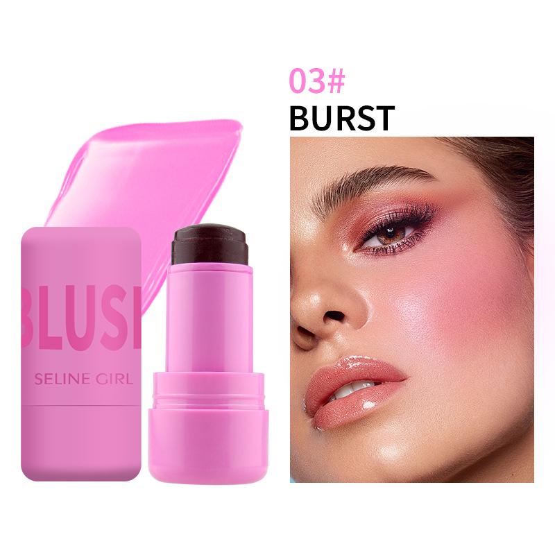 SELINE GIRL Warm Lip and Cheek Jelly Blush Grooming Brightening Color Lip Gloss Stick Premium Blush Balm