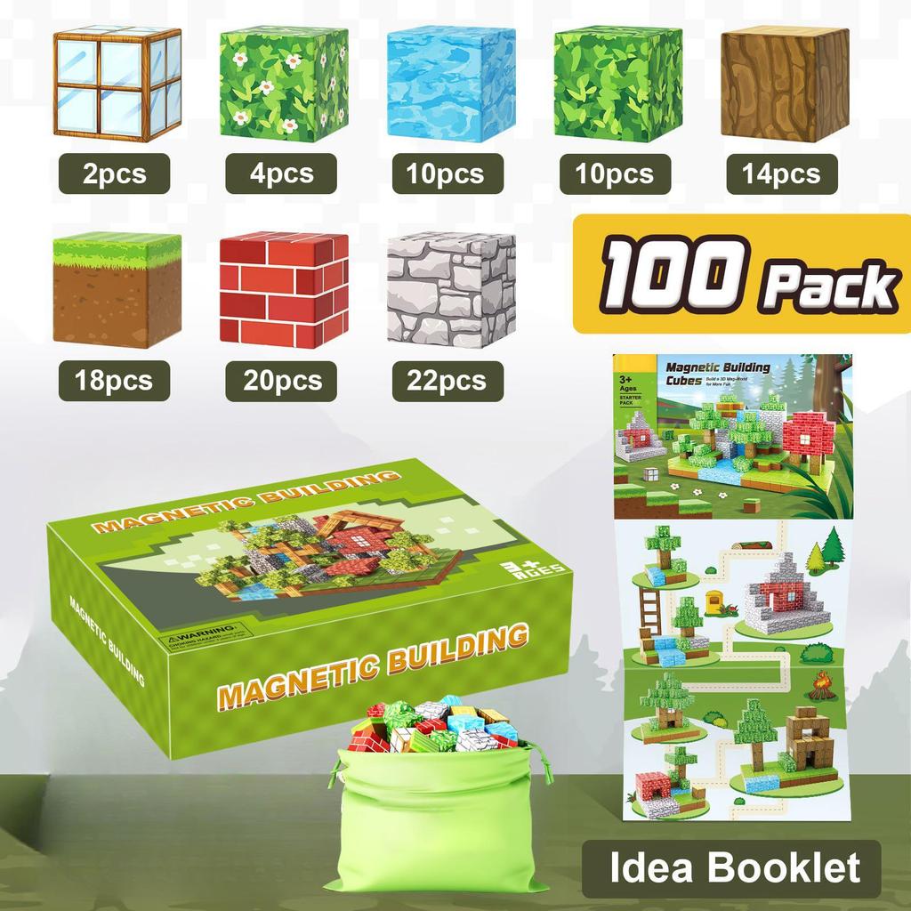Magnetic Building Cubes: Children's Educational DIY Toy Set