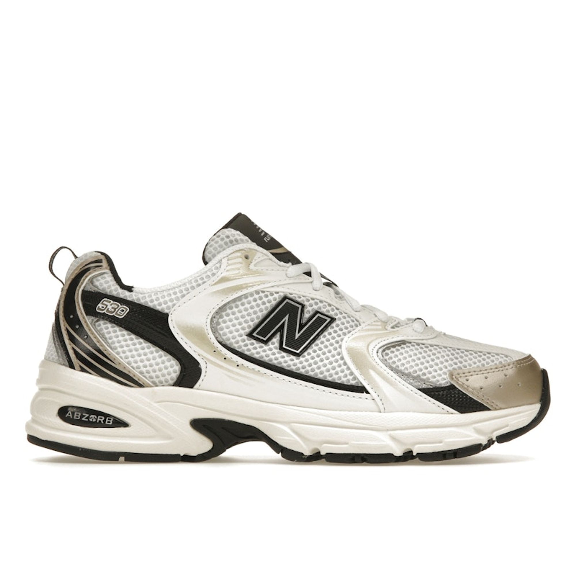Tênis Unissex New Balance 530 Branco Dourado Claro Dourado-Claro-Metálico MR530TC 36