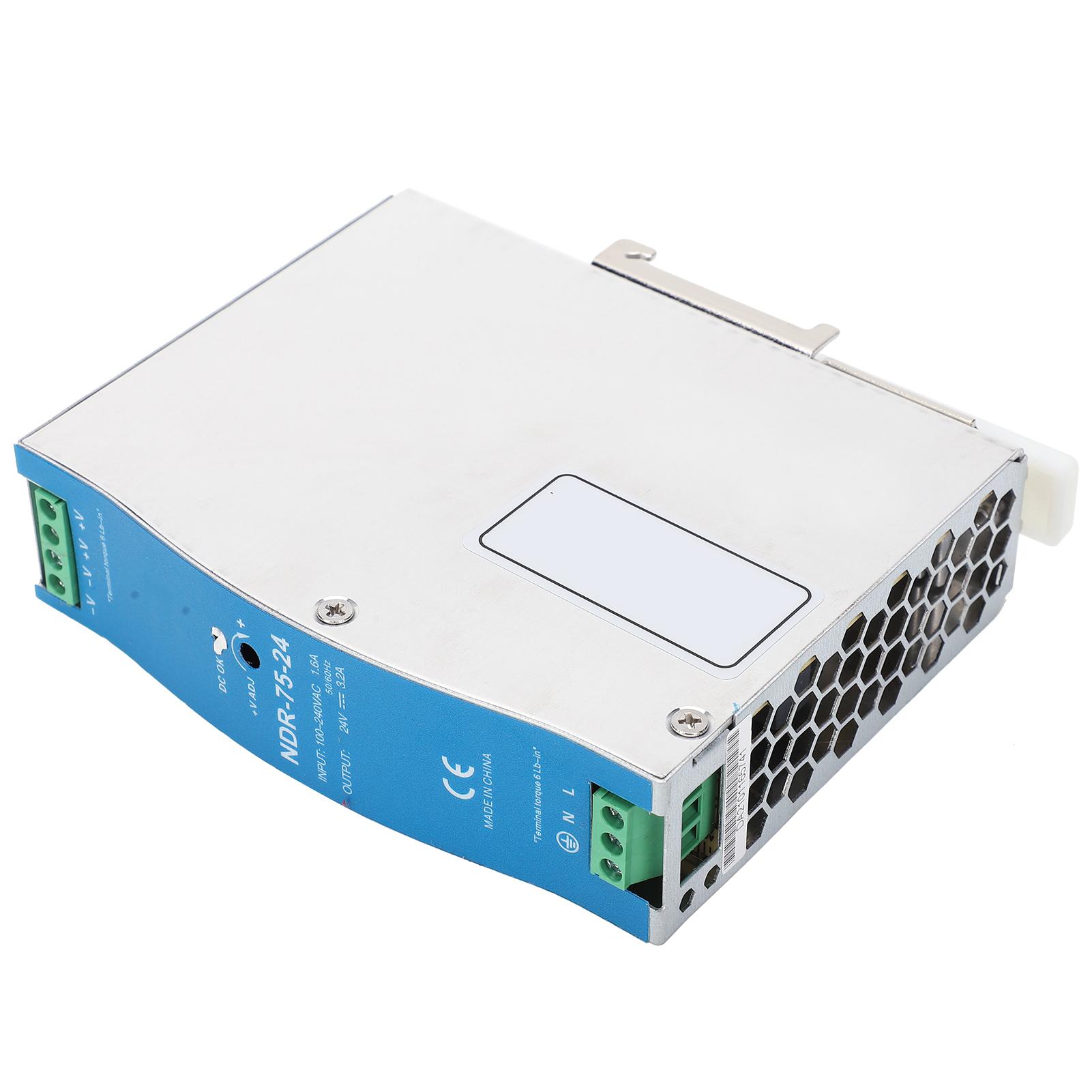 

BERM Switching Power Supply for PLC NDR7524 75W 24V 3.2A 100240VAC Input Voltage