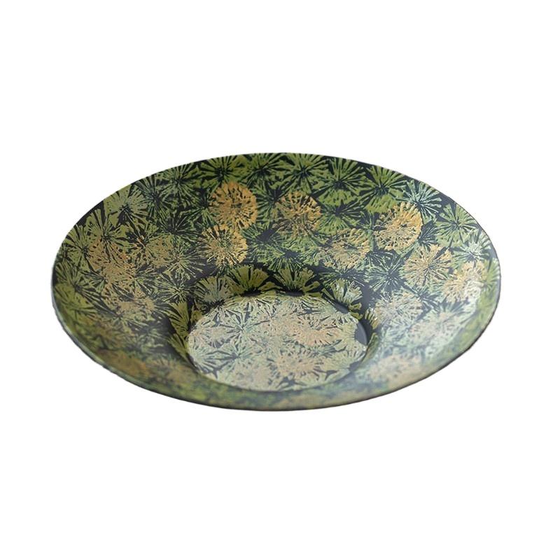 

Деревенская железная подставка для чашки, роскошная термостойкая подкладка, винтажные аксессуары для чайного набора, японский дзен, поднос для чайной чашки, круглый металлический