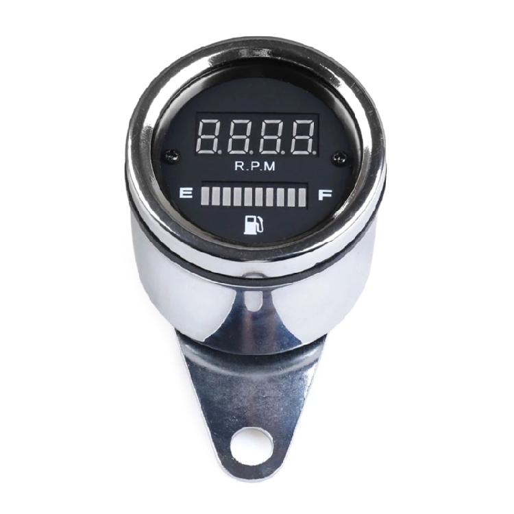 Long Distance Riding Companion 12V Motorcycle Instrument Panel Speed & Fuel LED Digital Speedometer Gauge for Travelers