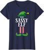 Sassy Elf Matching Family Group Christmas Party Ladies' Crewneck T-Shirt Unisex T-Shirt