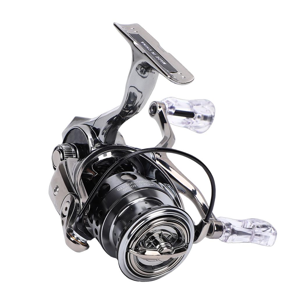 Fishing Reel with Carbon   Rock  Arm Stainless Steel Bearing 4KG Brake 5.2:1 Gear Ratio Double Handle IS1 1500