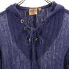Tory Burch Leinen Langarm Strick Parker XS Marineblau System Damen Gebraucht