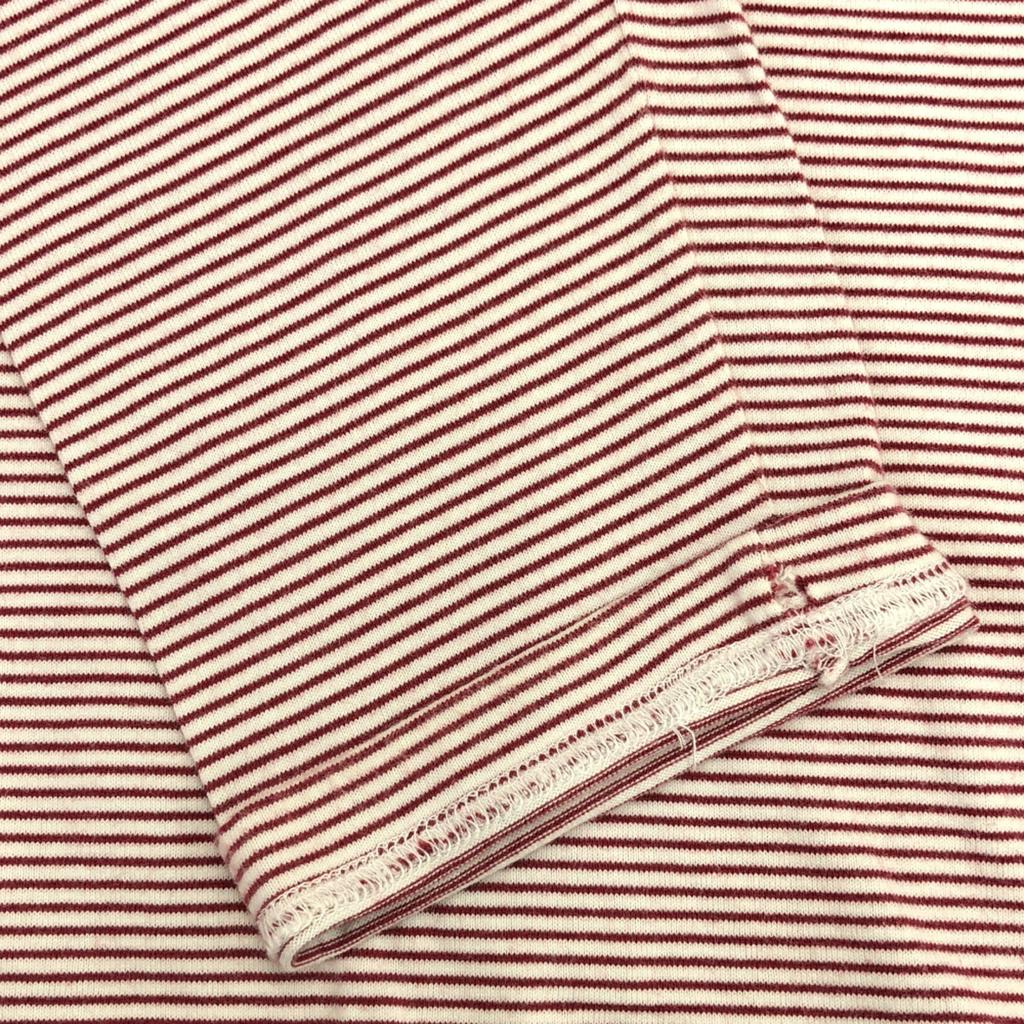 Y's for Living 90s Made In Japan Border Long Sleeve Crew Neck Cut Women Used