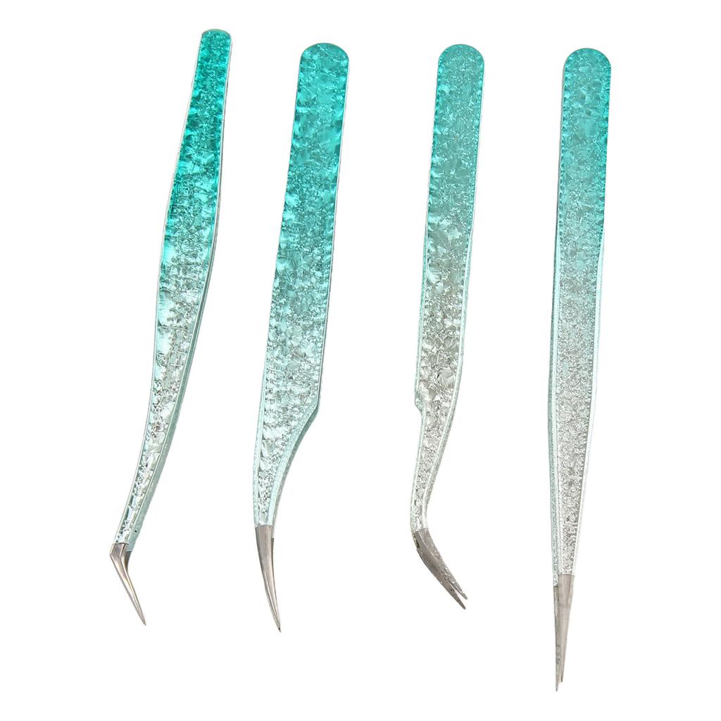 Nail Tweezers Lightweight Versatile Fine Point Stainless Steel Comfortable Grip Nail Art Tweezers
