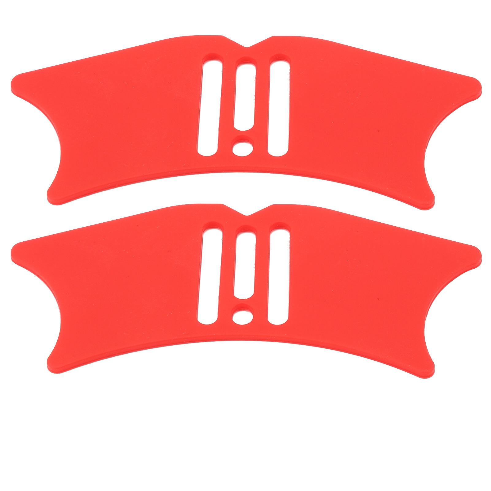 2 Piezas 4 en 1 Plantilla para Contorno de Nariz Herramienta de Sombra Plantilla de Sombra de Silicona Reutilizable Plantilla de Iluminador rojo