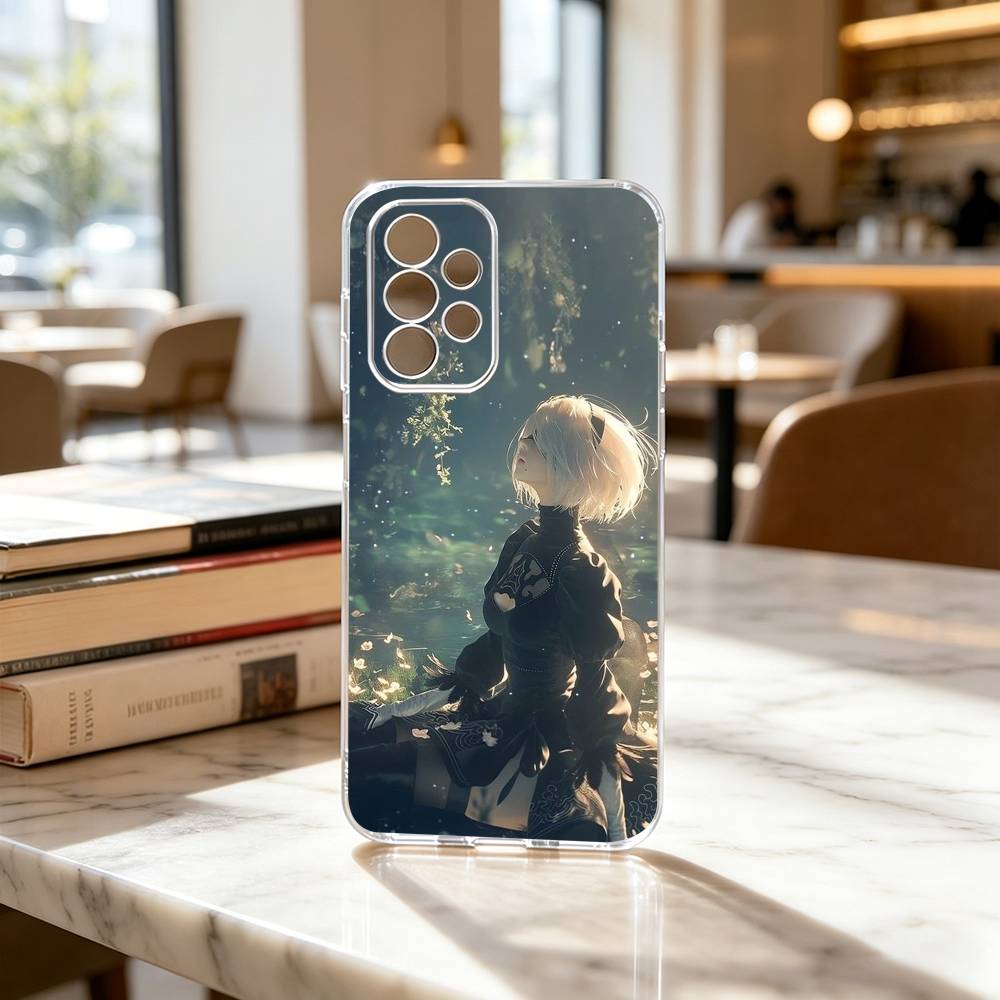 Automata YoRHa No.2 GAME 2B Phone Case For Samsung S25,S24,S21,S22,S23,S30,Ultra,S20,Plus,Fe Transparent Cover