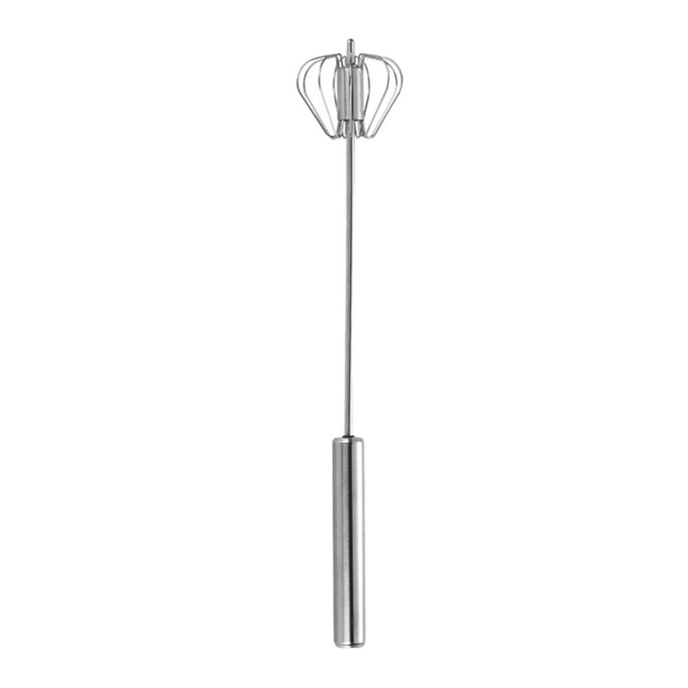 Handheld Stainless Steel Mixer Semi-Automatic Whisk Trumpet
