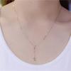 Purple Gold Rose Gold Fashionable Simple Snake Bone Fringed Necklace Color Gold Set Chain Collarbone Chain
