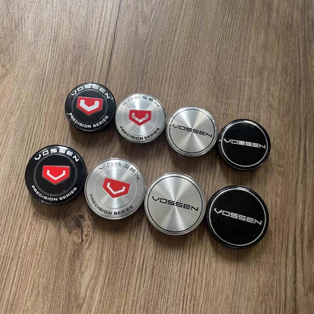 Lsjwk2 4PCS/lot 60MM 68MM VOSSEN Emblem Logo Car Wheel Center Hub Caps Wheel Center Cap Decoration Auto Styling Rim Hub Cap