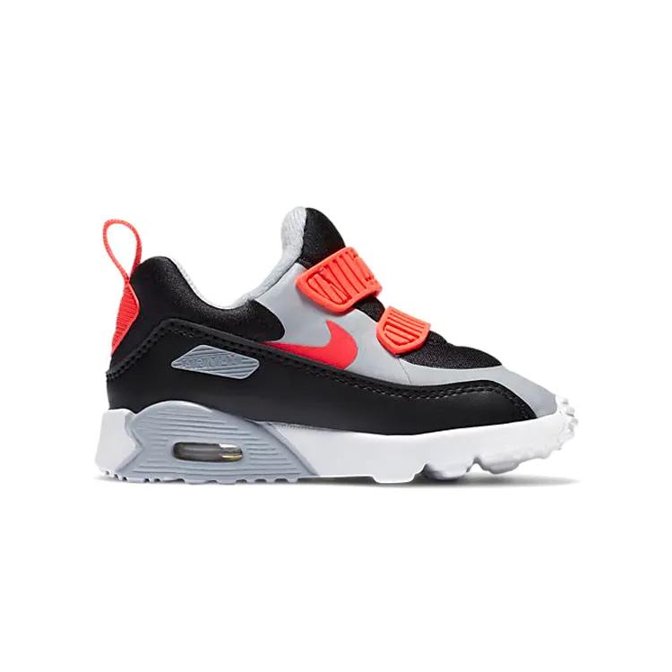 Nike Air Max Tiny 90 Toddler 'Radiant Red' (Unisex) Black / Radiant Red / Wolf Grey Toddler Shoes 881924 024