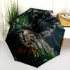 Alien Predator Duel Folding Umbrella 8 Paraphenoid Bones Umbrella Umbrella Printing Gift