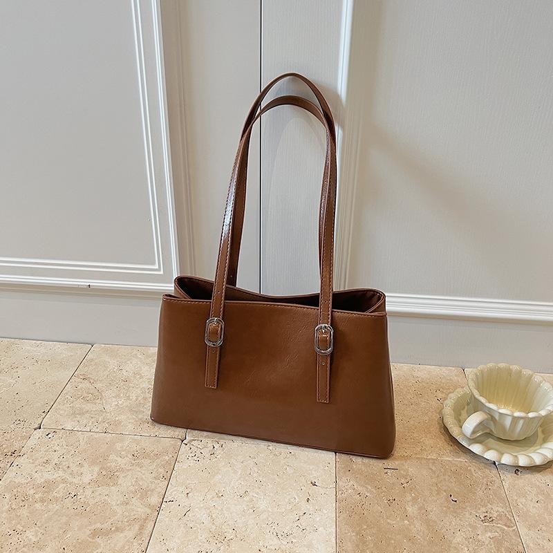 Large Capacity Bag Women's New Summer Versatile Shoulder Armpit Bag Retro Commuter Tote Bag