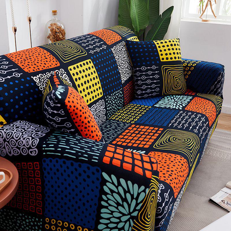 Printed Sofa Slipcover Stretch Sofa Covers For Living Room Pets Kids Chair Couch Cover I Shape Corner Sofa Anti-Cat Scratch