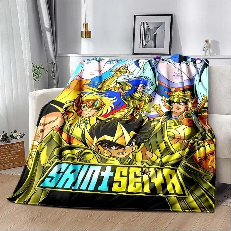 3D Retro Saint Seiya Anime Cartoon Flanelldecke Weich Gemütlich Sofa Bett Reise Decke Kinder Geburtstagsgeschenk