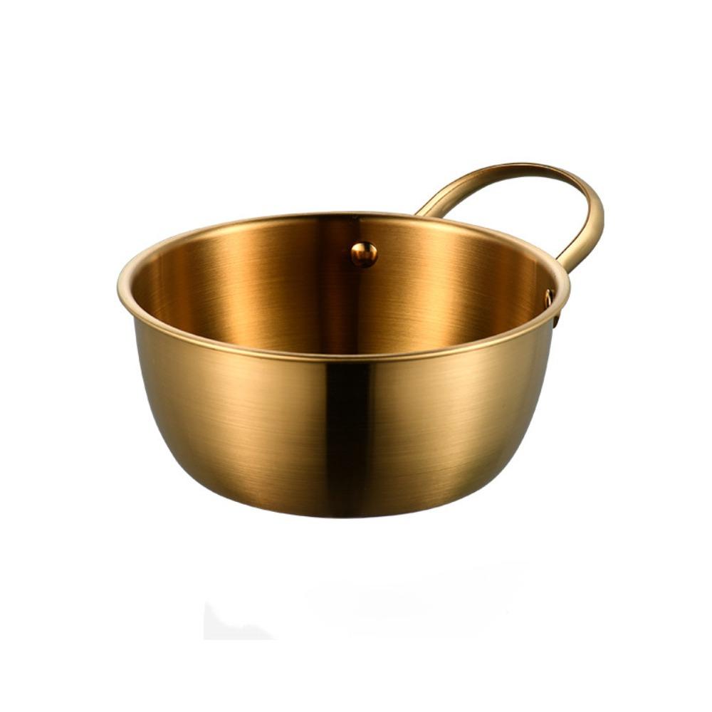 Thickened Noodles Bowl Stainless Steel Fruit Salad Bowls Multi-purpose Mixing Pot  Cooking