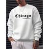 1pc Men's Fashion Crew Neck Sweatshirt, Trendy Top, Smooth, Soft, Breathable, Sweat-Absorbent, and Comfortable Fabric