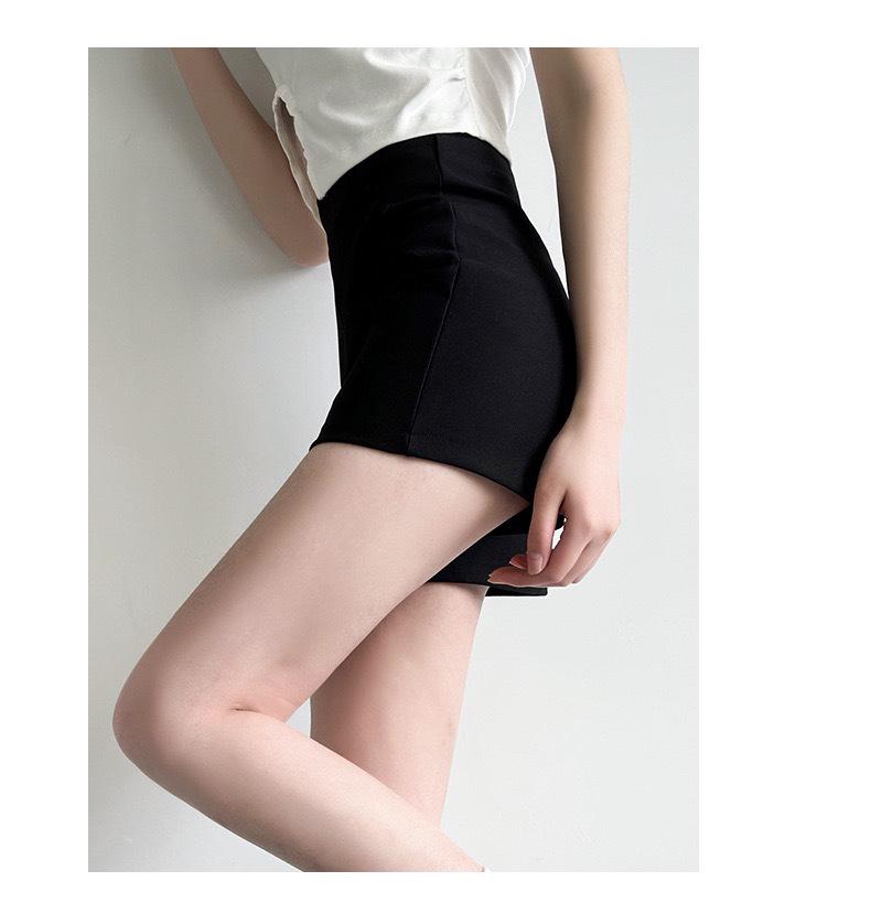 2024 New Style High-Waisted A-Line Black Shorts for Women - Slimming, Spicy American Summer Look